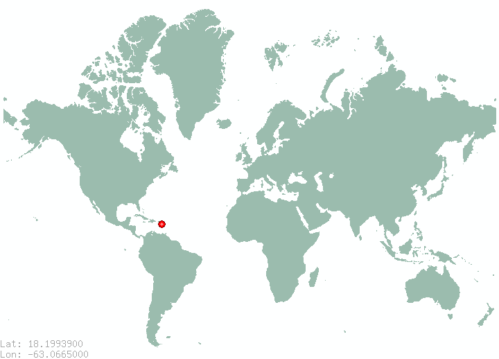 George Hill in world map